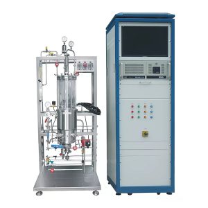 מכל תסיסה מזכוכית עם מערכת הובלה אווירית